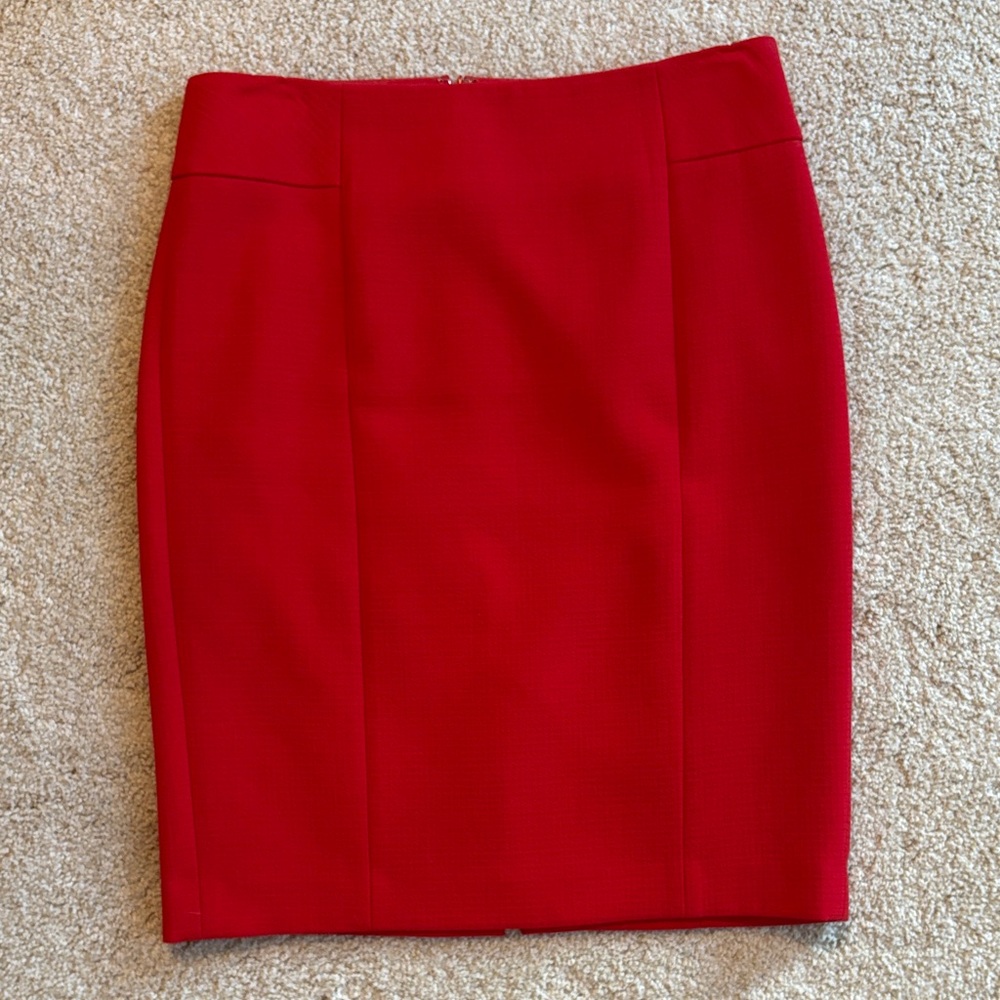 Ann Taylor Vibrant Red Mini Skirt